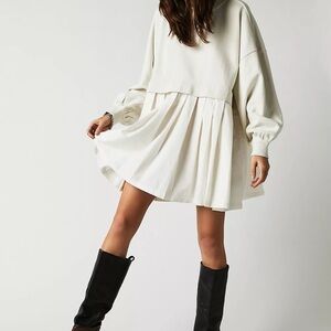 FP Movement by Free People Cream Mini Dress